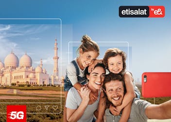 Cartão SIM Turístico 5G-4G para Emirados Árabes Unidos – retirada no Aeroporto de Abu Dhabi